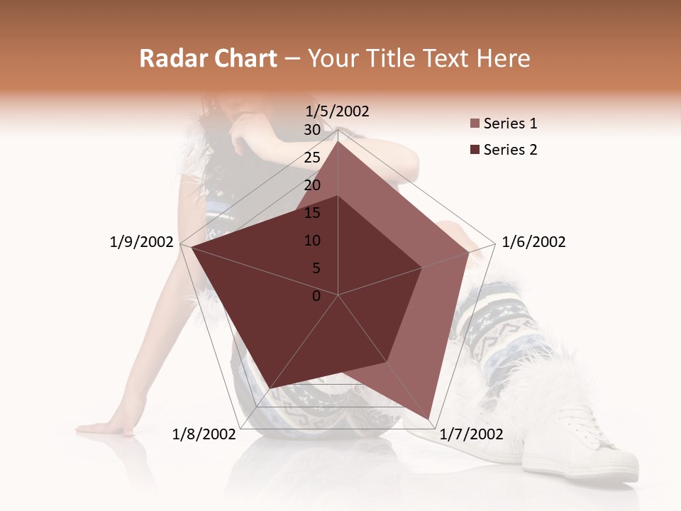A Woman Sitting On The Ground With Her Legs Crossed PowerPoint Template
