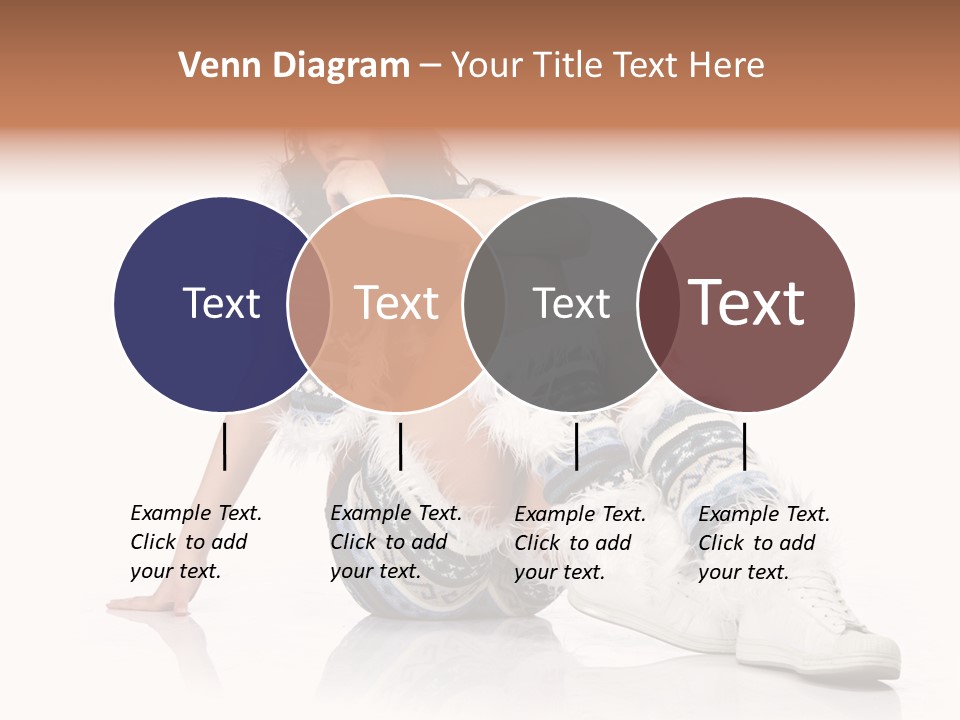 A Woman Sitting On The Ground With Her Legs Crossed PowerPoint Template