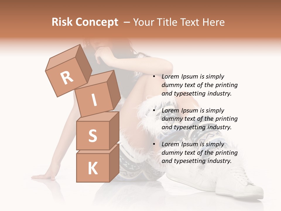 A Woman Sitting On The Ground With Her Legs Crossed PowerPoint Template