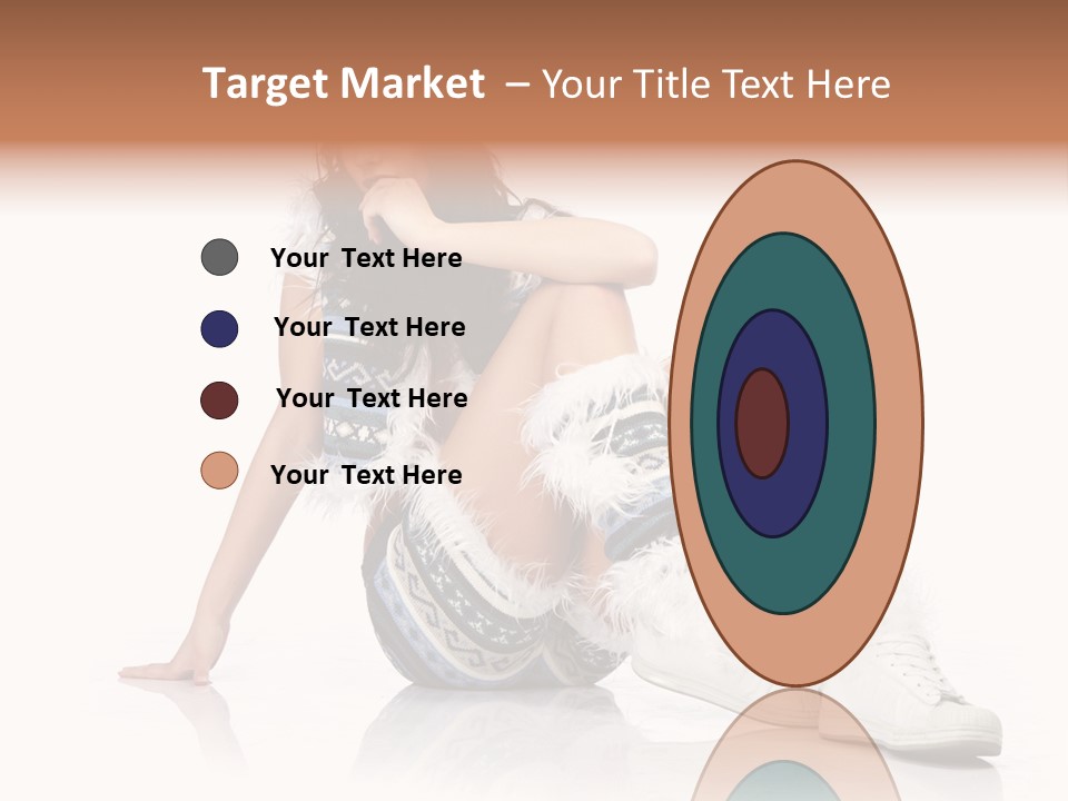 A Woman Sitting On The Ground With Her Legs Crossed PowerPoint Template