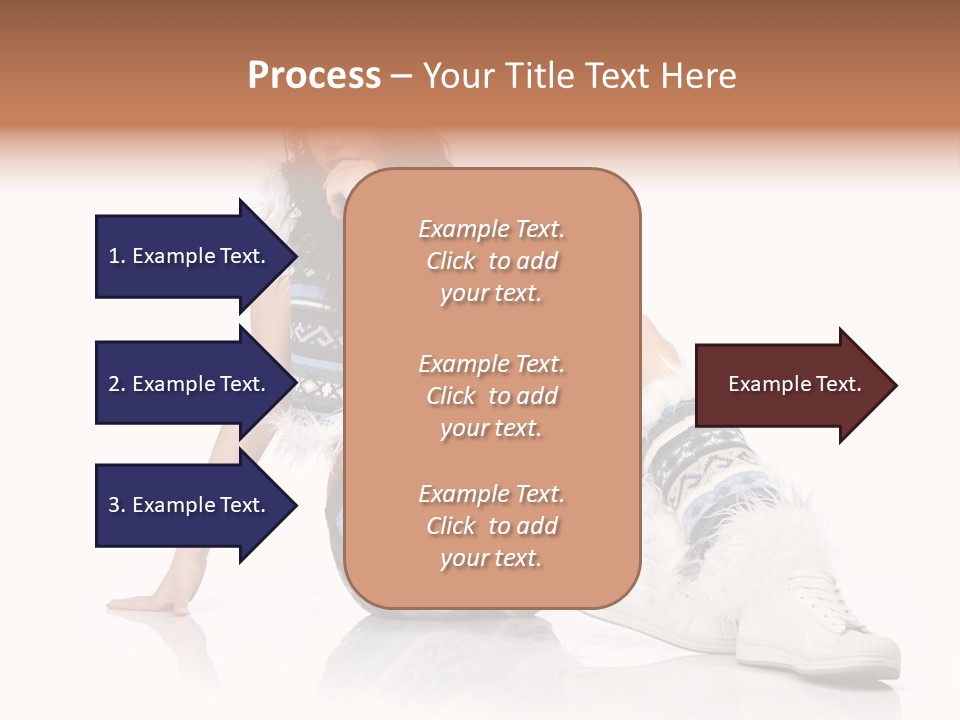 A Woman Sitting On The Ground With Her Legs Crossed PowerPoint Template