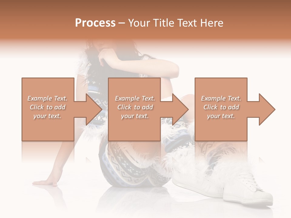 A Woman Sitting On The Ground With Her Legs Crossed PowerPoint Template