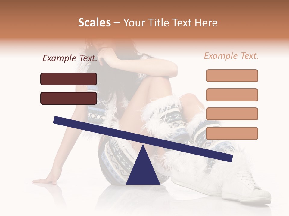 A Woman Sitting On The Ground With Her Legs Crossed PowerPoint Template