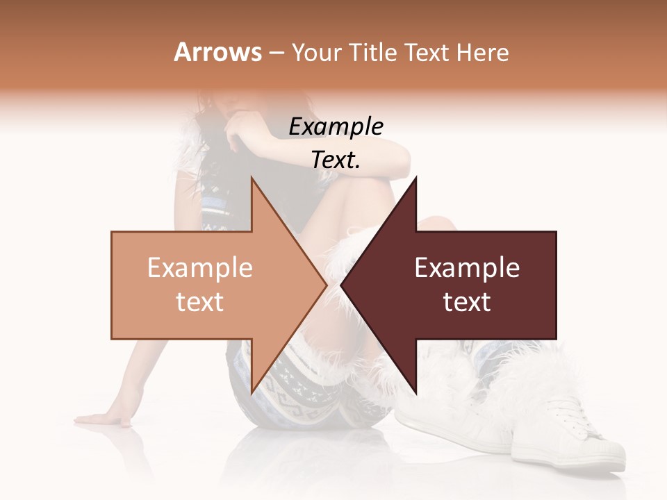 A Woman Sitting On The Ground With Her Legs Crossed PowerPoint Template