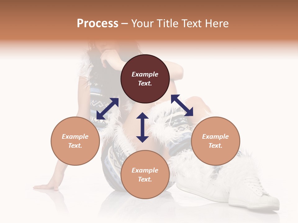 A Woman Sitting On The Ground With Her Legs Crossed PowerPoint Template