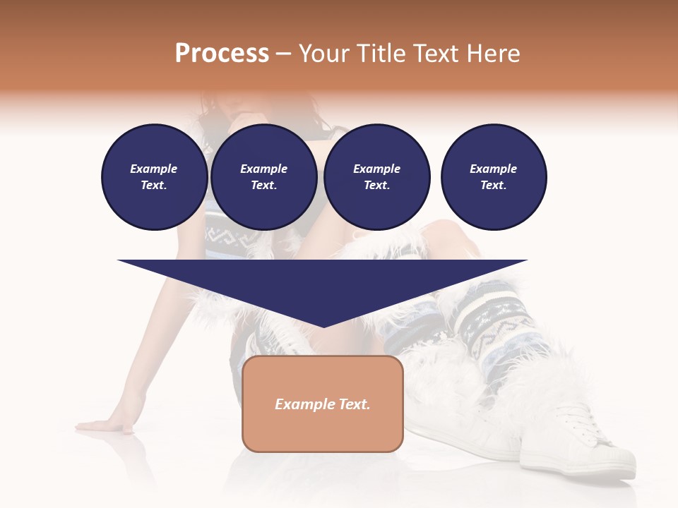 A Woman Sitting On The Ground With Her Legs Crossed PowerPoint Template