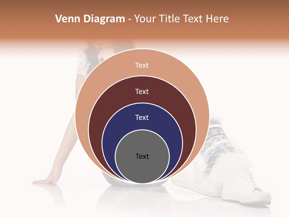 A Woman Sitting On The Ground With Her Legs Crossed PowerPoint Template
