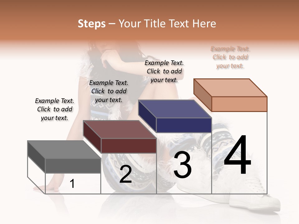 A Woman Sitting On The Ground With Her Legs Crossed PowerPoint Template