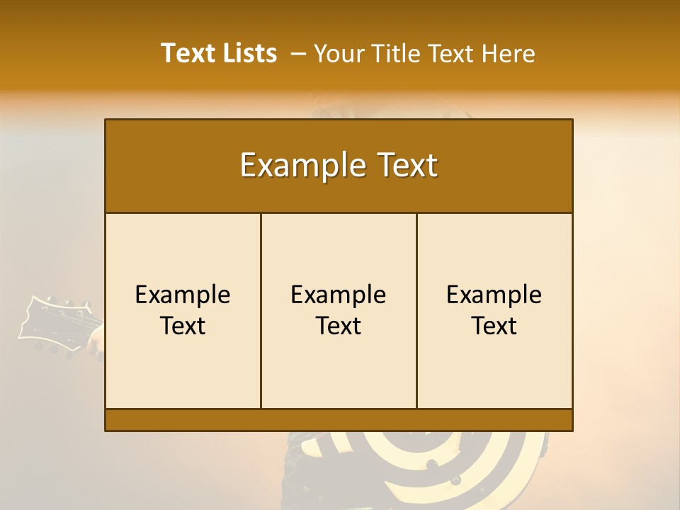 Instrument Musical Sound PowerPoint Template