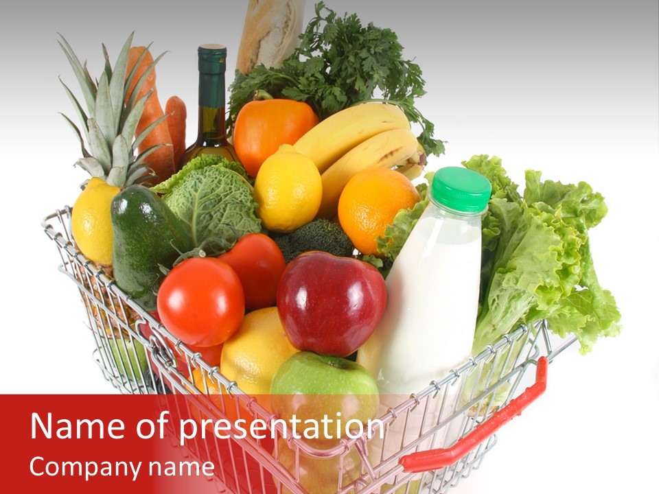 Colourful Vegetable Sweet PowerPoint Template