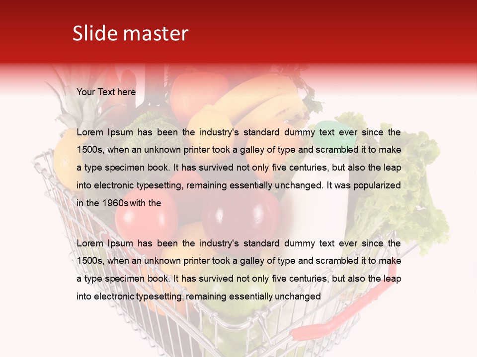 Colourful Vegetable Sweet PowerPoint Template