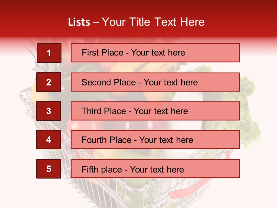 Colourful Vegetable Sweet PowerPoint Template