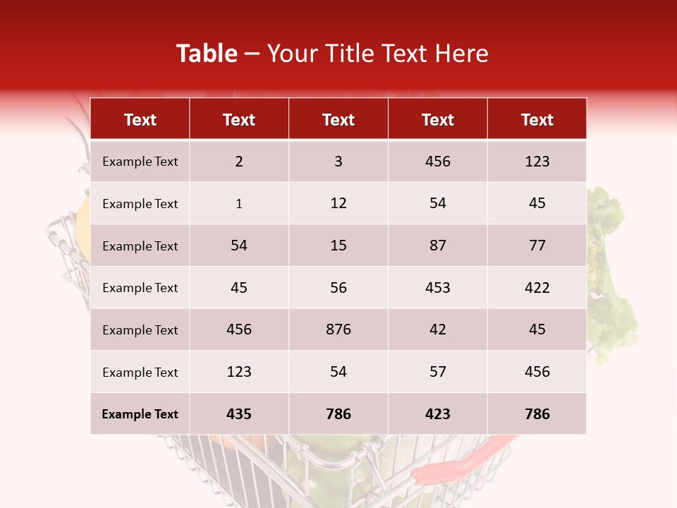 Colourful Vegetable Sweet PowerPoint Template