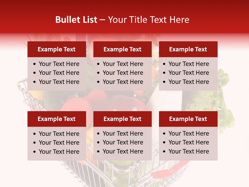 Colourful Vegetable Sweet PowerPoint Template