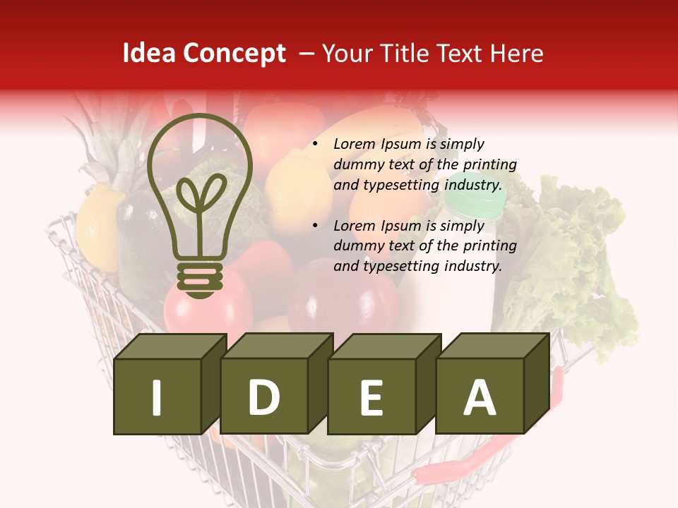 Colourful Vegetable Sweet PowerPoint Template