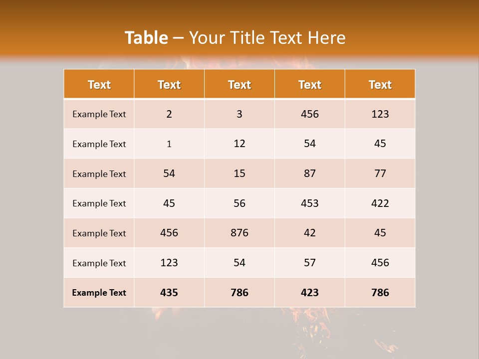 A Picture Of A Hand With Fire Coming Out Of It PowerPoint Template