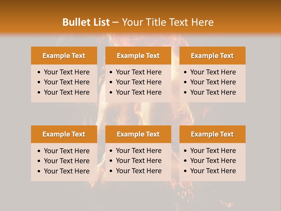 A Picture Of A Hand With Fire Coming Out Of It PowerPoint Template