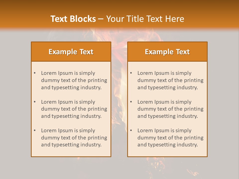 A Picture Of A Hand With Fire Coming Out Of It PowerPoint Template
