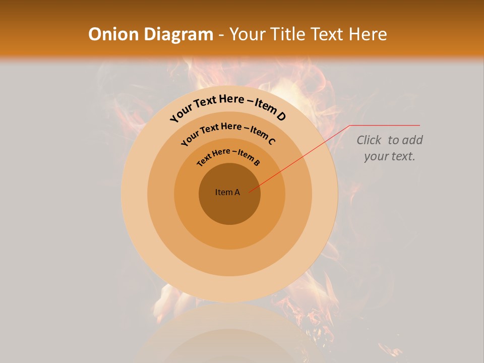 A Picture Of A Hand With Fire Coming Out Of It PowerPoint Template