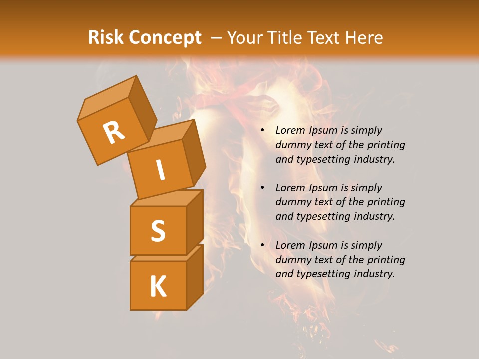 A Picture Of A Hand With Fire Coming Out Of It PowerPoint Template