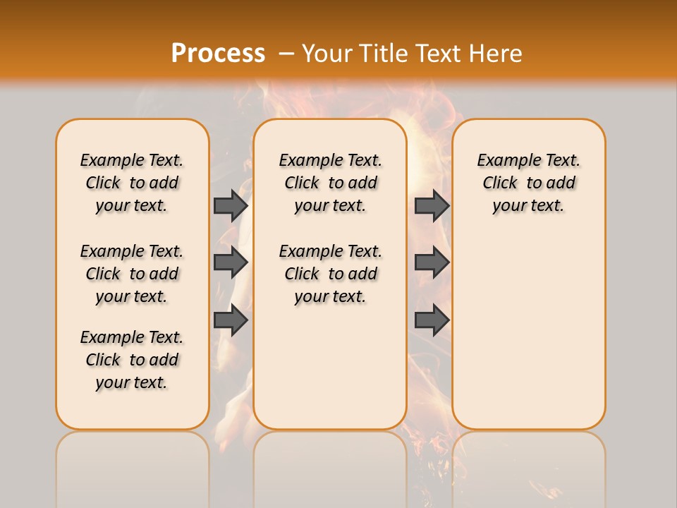 A Picture Of A Hand With Fire Coming Out Of It PowerPoint Template