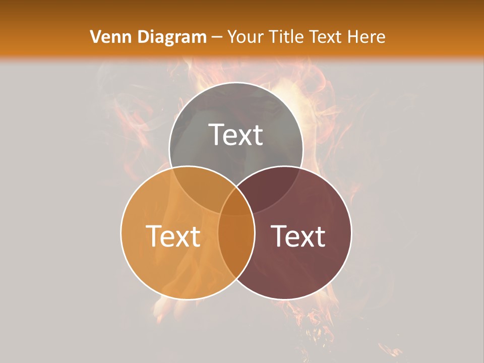 A Picture Of A Hand With Fire Coming Out Of It PowerPoint Template
