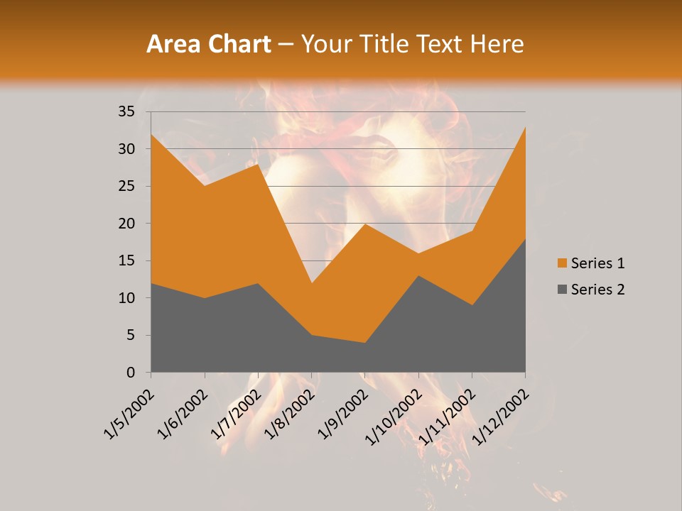 A Picture Of A Hand With Fire Coming Out Of It PowerPoint Template