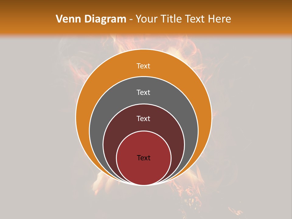 A Picture Of A Hand With Fire Coming Out Of It PowerPoint Template