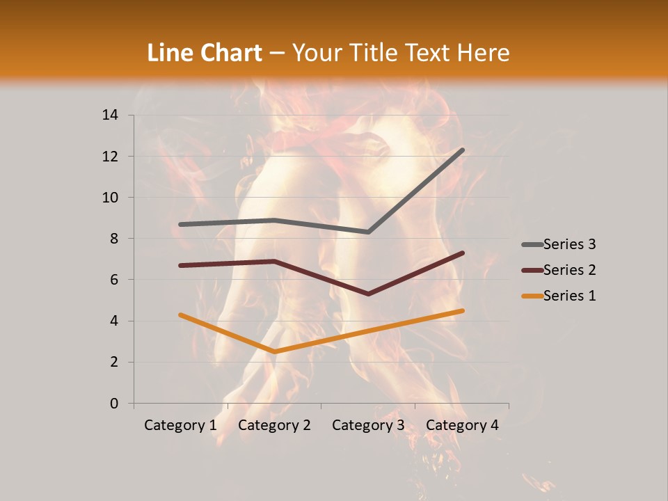 A Picture Of A Hand With Fire Coming Out Of It PowerPoint Template