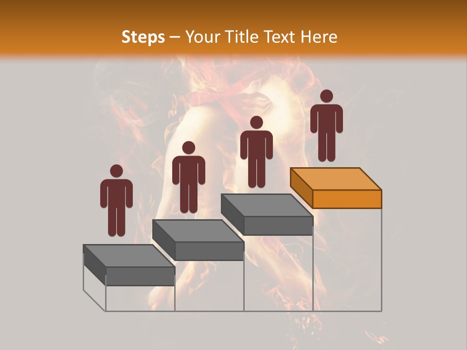 A Picture Of A Hand With Fire Coming Out Of It PowerPoint Template