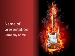 Flame Audio Blaze PowerPoint Template