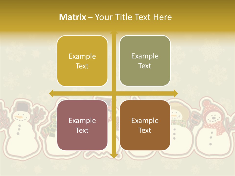 Togetherness White Slippers PowerPoint Template