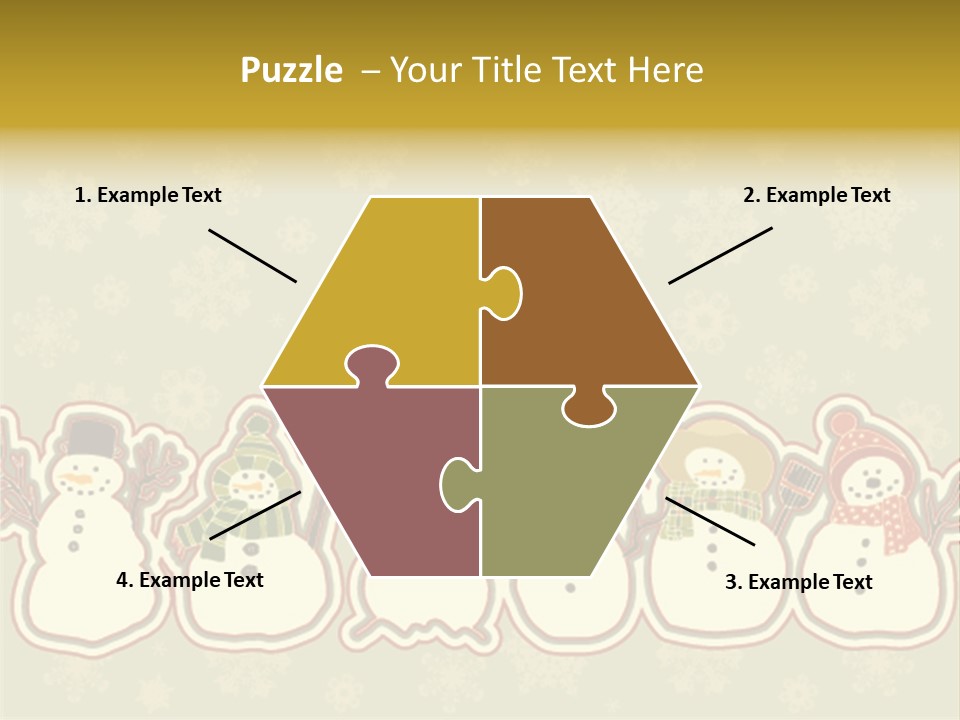 Togetherness White Slippers PowerPoint Template