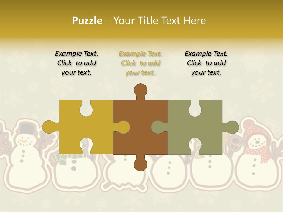 Togetherness White Slippers PowerPoint Template