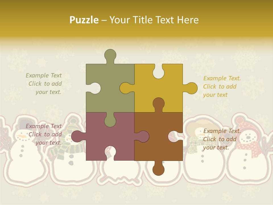 Togetherness White Slippers PowerPoint Template