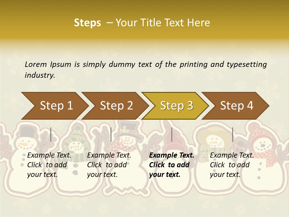 Togetherness White Slippers PowerPoint Template