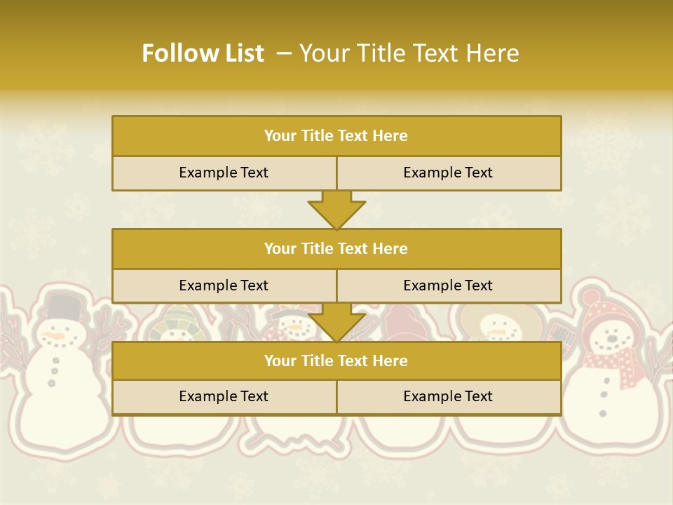 Togetherness White Slippers PowerPoint Template