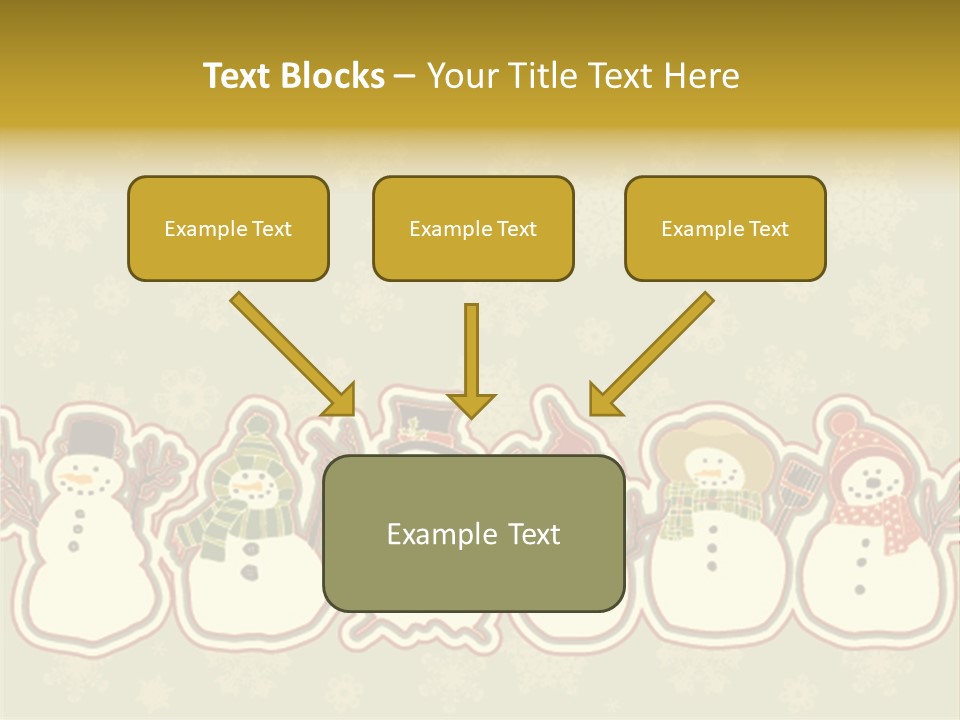 Togetherness White Slippers PowerPoint Template