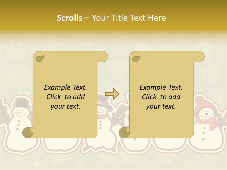 Togetherness White Slippers PowerPoint Template