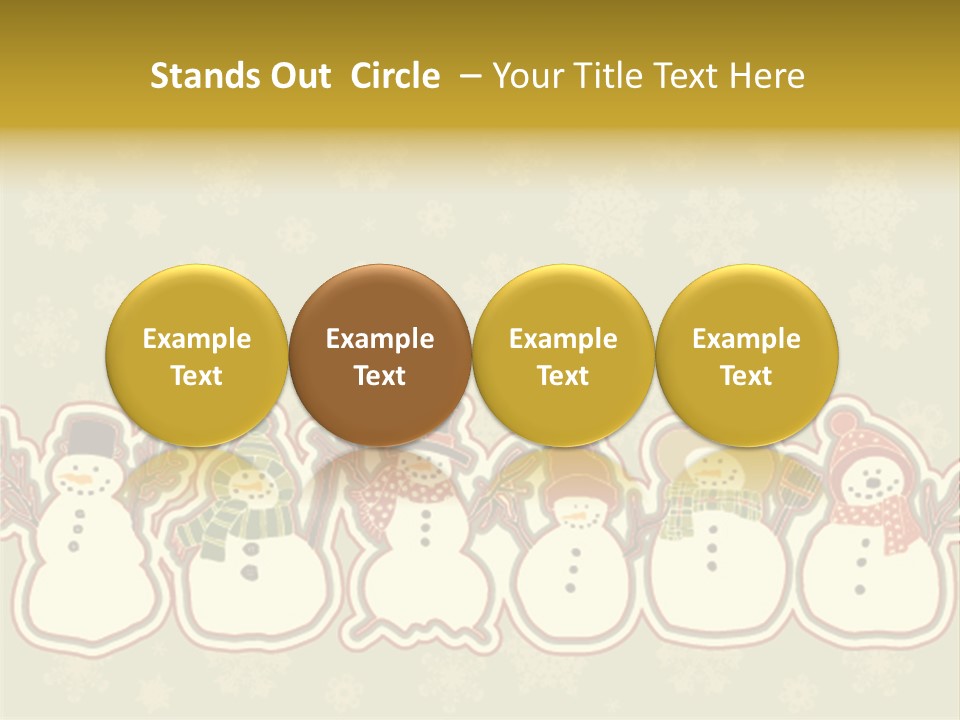 Togetherness White Slippers PowerPoint Template