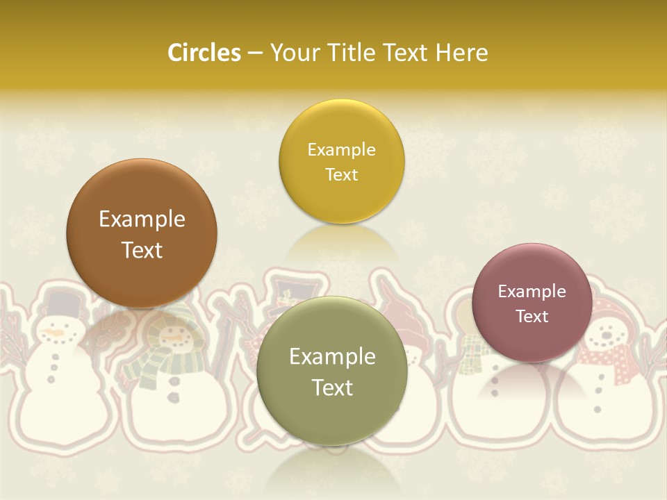 Togetherness White Slippers PowerPoint Template