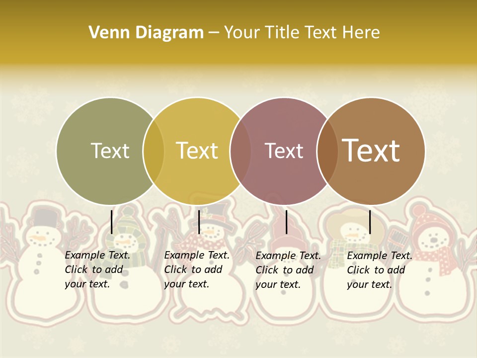 Togetherness White Slippers PowerPoint Template