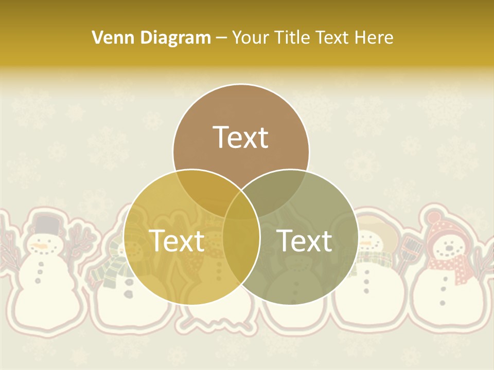 Togetherness White Slippers PowerPoint Template