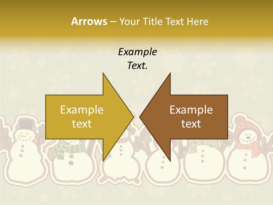 Togetherness White Slippers PowerPoint Template