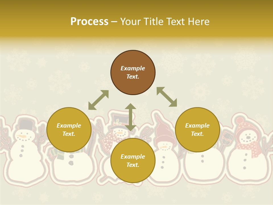Togetherness White Slippers PowerPoint Template
