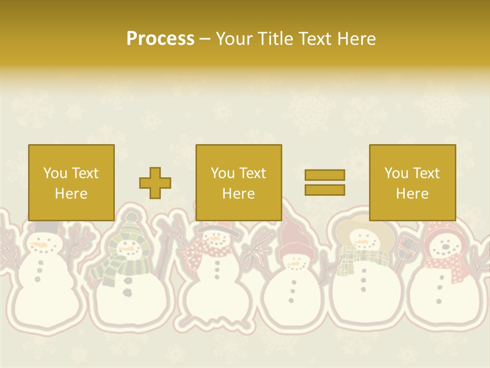 Togetherness White Slippers PowerPoint Template