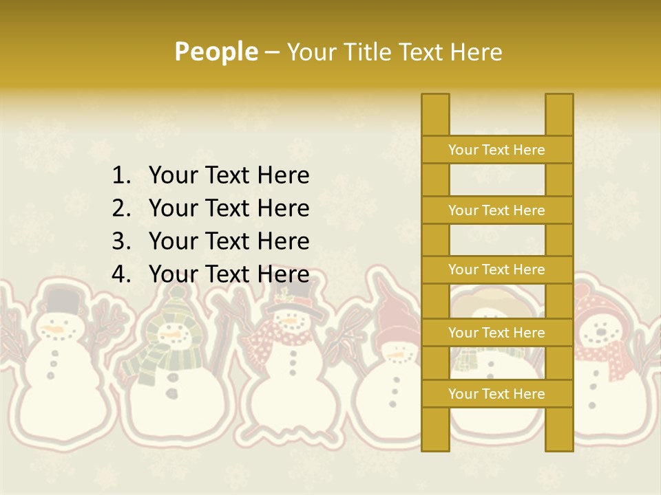 Togetherness White Slippers PowerPoint Template