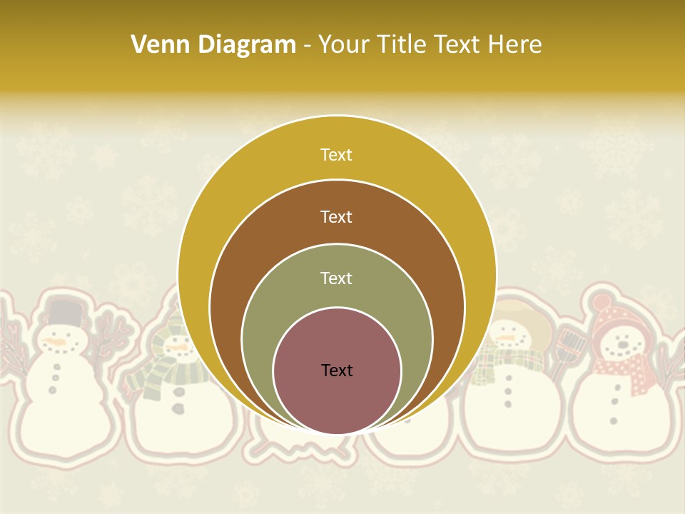 Togetherness White Slippers PowerPoint Template