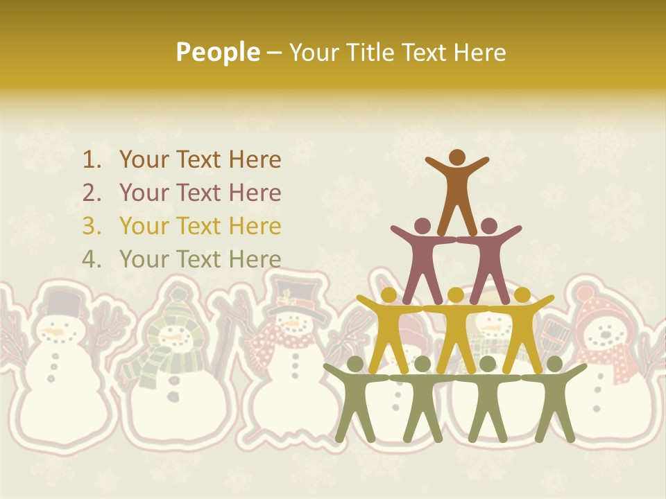 Togetherness White Slippers PowerPoint Template