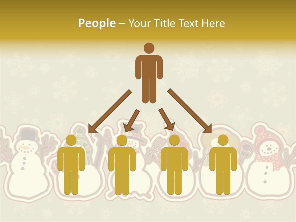 Togetherness White Slippers PowerPoint Template